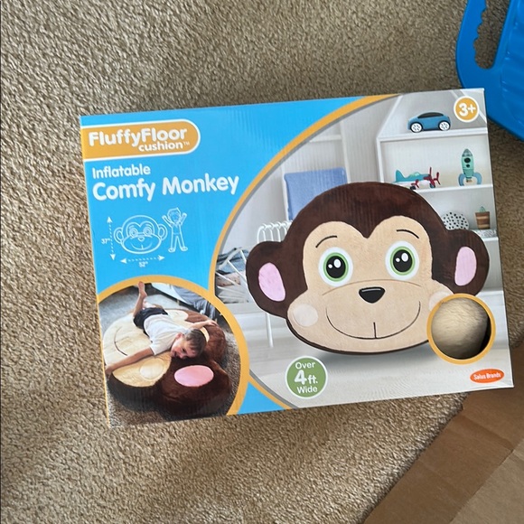 Other - Inflatable Comfy Monkey Cushion - Brown 4 ft wide